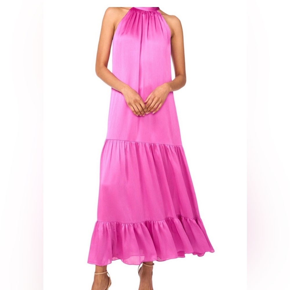 Vince Camuto Bright Pink Maxi Dress